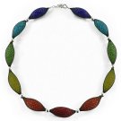 Handmade colorful rainbow unique necklace