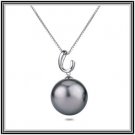 Gorgeous 12mm Genuine Tahitian Cultured Pearl Pendant with 18" 14K Solid Gold Chain, comes with COA