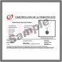 Raven Blue 11.5mm Freshwater Cultured Pearl Pendant W/ 18" 14K Solid White Gold Chain comes with COA