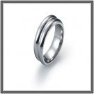 Dualdome 6mm Tungsten Carbide Wedding Band Polished Finish Comfort Fit - Size 6 to 12