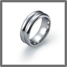 Dualdome Men's 8mm Tungsten Carbide Wedding Band Polished Finish Comfort Fit - Size 9 to 12