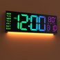 JALL 16" Large Digital Wall Clock with Remote Control, Dual Alarm with Big LED Screen Dispaly,
