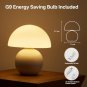 Mushroom Lamp Small Lamp, Table Bedside Nightstand Lamp for Bedroom, Cute Mini Modern Lamp Dimm