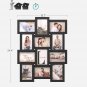 SONGMICS Collage Picture Frames, 4x6 for Wall Decor Set of 12, Multi Family Photo for Gallery D