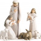 Willow Tree 6-Piece Nativity Set, Behold The Awe and Wonder of The Christmas Story, Build a Fam