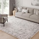 Gray Area Rug 5x7 Machine Washable Vintage Living Room Distressed Non Slip Carpet Traditional I