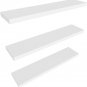 Colima Floating Shelves for Wall White Wood Wall Shelf for Bedroom, 36 Inch Wall Mounted Floati