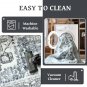 5x7 Area Rugs - Machine Washable Area Rugs 5x7 for Living Room, Soft Washable Rugs 5x7, Non-Sli
