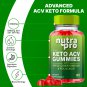 3 Pack Nutra Pro Keto ACV Gummies Maximum Strength Vitamin Formula - 180 Gummies