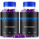 2 Pack Maximum-T Male Performance Gummies Advanced Vitamin Supplement
