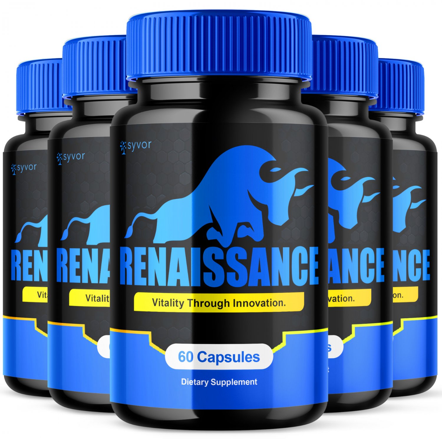 5 Pack Renaissance Vitamin Support Maximum Strength Supplement for Men