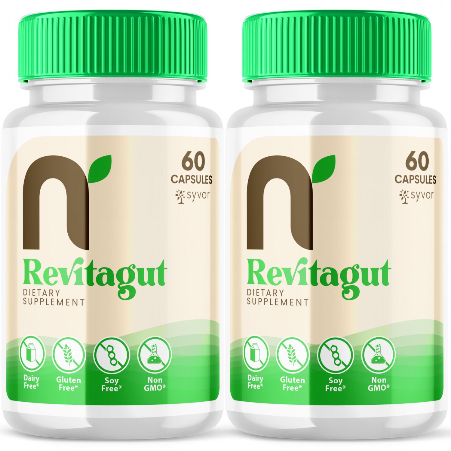 2 Pack Revitagut Blood Sugar Support Maximum Strength Glycogen Supplement