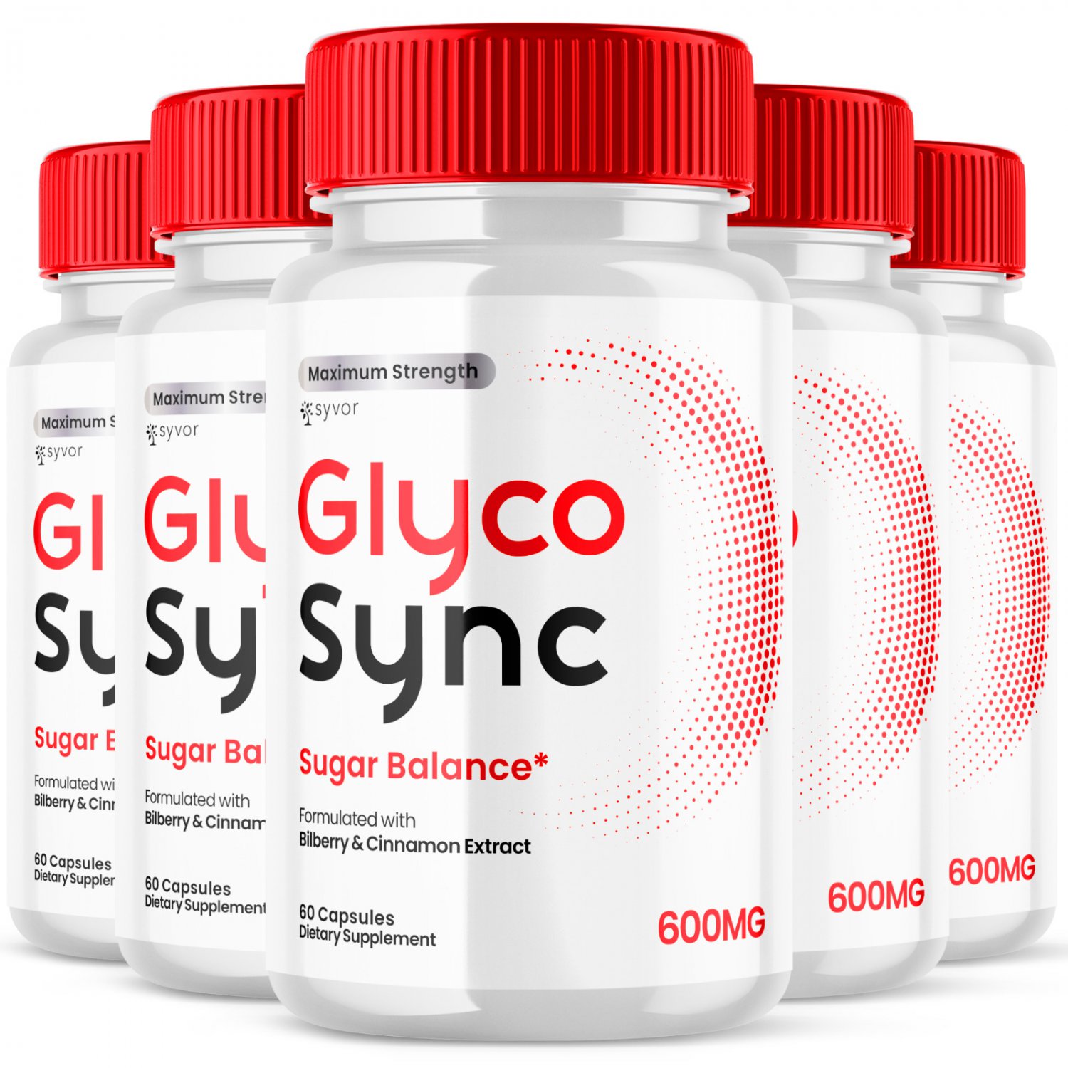 5 Pack Glyco Sync Advanced Blood Balance Support Natural Glyco Supplement