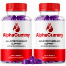 2 Pack AlphaGummy for Men Advanced Energy & Performance Vitamin Supplement 120 Gummies