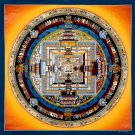 24K Gold Kalachakra Mandala: A Tibetan Art, perfect for home decor and meditation spaces-A62214