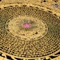 24K Gold Mantra Mandala Thangka &acirc;�� An Authentic Handcrafted Scroll, Perfect for Prayer Rooms-A82787
