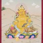 24K Gold Buddhist Zambala Thangka | God of Wealth-A88087