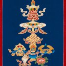 Sacred Tashi Take Thangka – Symbol of Auspicious Blessings and Prosperity-A92791