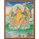 Original Zambala thangka Painting : Guardian of Abundance | Hand-Made Art-B00965