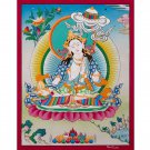 Thangka of Safeguarding: Dukar, Divine Protector, Artistic Symbol of Spiritual-B04717