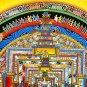 Handmade Kalachakra Mandala Thangka &acirc;�� The Wheel of Time | Authentic Tibetan Art-B13779