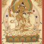 Handmade Manjushree Bodhisattva Thangka: Wisdom and Enlightenment | Wall-Decor-A63922