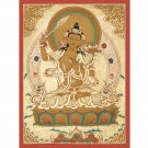 Handmade Manjushree Bodhisattva Thangka: Wisdom and Enlightenment | Wall-Decor-A63922