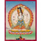 Sacred Dukar Thangka – The Goddess of Protection and Harmony | Hand-Made Thangka-B12899 Sacred Dukar Thangka – The Goddess of Protection and Harmony | Hand-Made Thangka-B12899