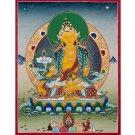 Ksitigarbha Thangka – Guardian of Compassion and Wisdom | Handmade Tibetan Art-B05986