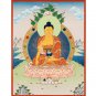 Handmade Shakyamuni Buddha Buddhist Thangka | Wall Hanging For Peace | Original-B09083