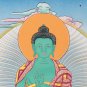 Hand-Made Amogasiddhi Buddha Thangka : Conqueror of Fear | Wall-Decor | Original-B02102