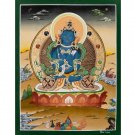 Hand-Painted Vajradhara Thangka – The Primordial Buddha of Indestructible Wisdom-B03843