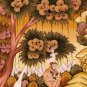 Four Noble Friends Thangka Painting Handcrafted Tibetan Art for Harmony-B09055