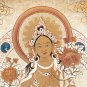 Green Tara Golden Thangka &acirc;�� Embodiment of Compassion and Protection-A31820