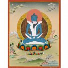 Handmade Power of Buddha Thangka - Buddha of Infinite Light | Original Thangka-B10412
