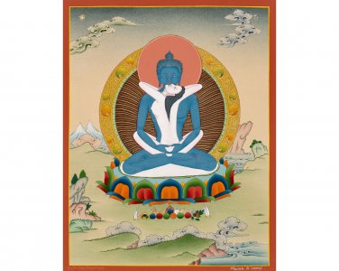 Handmade Power of Buddha Thangka - Buddha of Infinite Light | Original Thangka-B10412