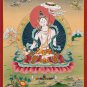 Hand-Made Dukar Thangka Print - Traditional Artwork Of Protective Deity-B06686
