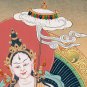Hand-Made Dukar Thangka Print - Traditional Artwork Of Protective Deity-B06686