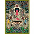 Hand-Painted Amitabha Buddha: Guardian of Pure Land | Wall-Decor | Original-A90766