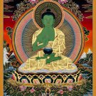 Original Amogasiddhi Thangka: Conqueror of Negativity | Hand-Made Thangka-A73780