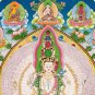 Handcrafted Avalokiteshvara Thangka &acirc;�� Buddhist Symbol | Original Thangka-B05442