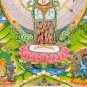 Handcrafted Avalokiteshvara Thangka &acirc;�� Buddhist Symbol | Original Thangka-B05442