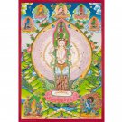 Handcrafted Avalokiteshvara Thangka – Buddhist Symbol | Original Thangka-B05442