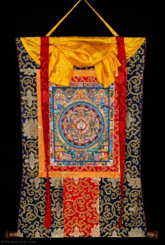 Hand-Made Universal Mandala &acirc;�� A Cosmic Harmony of Spirituality and Art Original-A89683