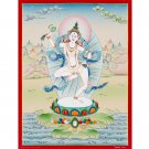 Original Machig Labdron Thangka – Handmade Painting for Home Decor-B00976