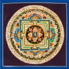Handcrafted Mantra Mandala Thangka – Invoking Calm & Spiritual Healing -A91103