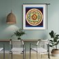 Handcrafted Mantra Mandala Thangka &acirc;�� Invoking Calm & Spiritual Healing -A91103