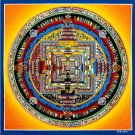 Authentic 24K Kalachakra Mandala- Mandala of Eternal Rhythm Wheel of Time Mandala-B13184
