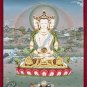 Original Vairocana Thangka Icon: The Luminous Guide to Liberation | Hand-Made-A92474