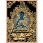 Handmade Medicine Buddha Thangka: Healer of Body and Mind | Original | Authentic-A57300